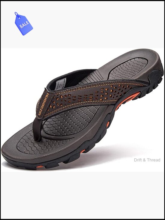 Mens Sport Flip Flops Comfort Casual Thong Sandals Outdoor Arch Support Non-slip main image 7